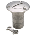 Seachoice Stainless Steel Gas Deck Fill With Cap (Chain Tether) For 1-1/2" Hose 32251